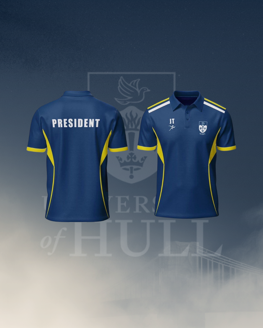 Hull University Rugby Union Polo Shirt