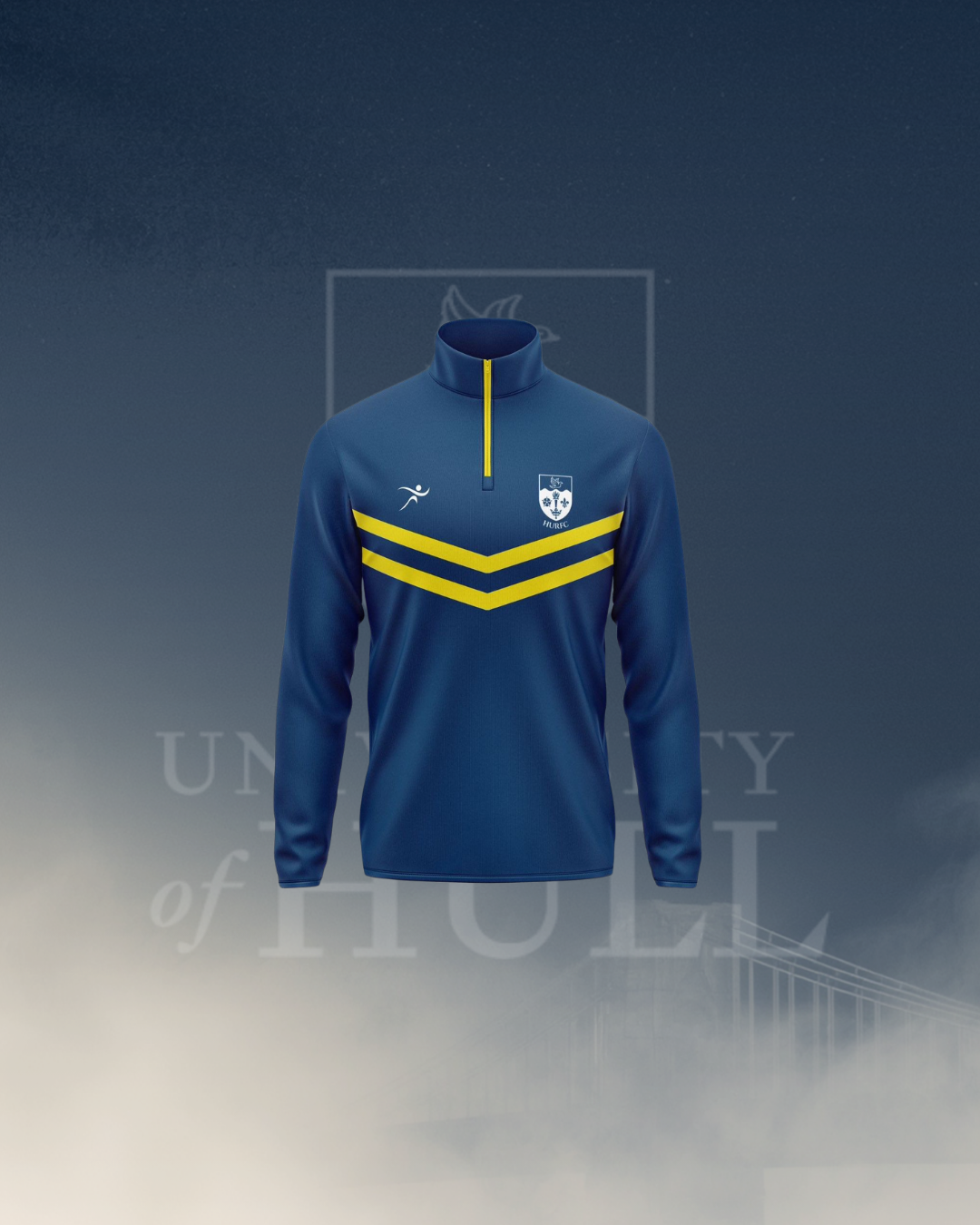 Hull University Rugby Union Performance 1/4 Zip