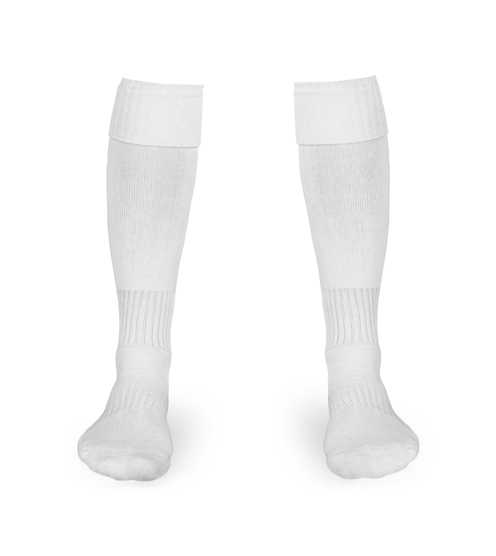 West Allotment Celtic Juniors White Socks